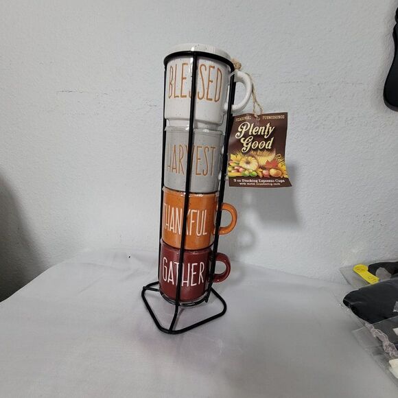 Plenty Good 3 oz Stacking Expresso Cups 4 pcs NWT - Picture 2 of 4